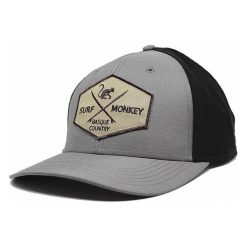 Czapka sportowa - Dry-Tech - Wodoodporna / Dorośli (Szary). Szare czapki z daszkiem SURF MONKEY, bez wzorów. Za 179.95 zł.