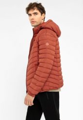 Pikowana kurtka z włóknami Sorona J-OSTIN. Brązowe kurtki Volcano, na jesień, l, bez wzorów, z dzianiny, bez kaptura. Za 319.99 zł.