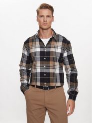 Lindbergh Koszula 30-203482 Beżowy Slim Fit. Brązowe koszule Lindbergh, m, bez wzorów, z bawełny, bez kołnierzyka, bez ramiączek. Za 229.99 zł.