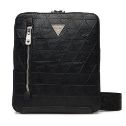 Saszetka Guess. Czarne torby na ramię Guess, z aplikacjami, małe, bez dodatków. Za 369.99 zł.