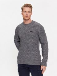 Aeronautica Militare Sweter 232MA1457L509 Szary Regular Fit. Szare swetry rozpinane Aeronautica Militare, l, bez wzorów, z syntetyku, bez kołnierzyka, bez ramiączek. Za 619.99 zł.
