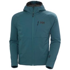 Kurtka turystyczna z kapturem Helly Hansen Odin Stretch 2.0. Niebieskie kurtki Helly Hansen, bez wzorów, z kapturem. Za 1,111.00 zł.