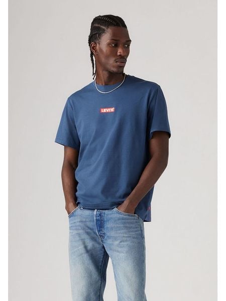 Levi's Koszulka w kolorze granatowym rozmiar: XS. Niebieskie bezrękawniki Levi's®, s, bez wzorów, z bawełny, bez kołnierzyka, bez ramiączek. Za 70.90 zł.