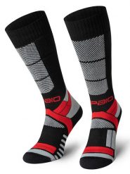 Spaio Podkolanówki narciarskie "Thermo-Evo 02" w kolorze czarno-czerwonym rozmiar: 44-46. Czarne skarpety Spaio, bez wzorów. Za 87.40 zł.