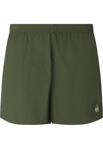 Szorty SOS Whitsunday. Zielone krótkie spodenki sportowe SOS, s, bez wzorów, z materiału. Za 224.50 zł.