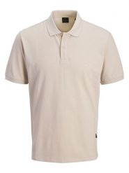 Jack & Jones Koszulka polo "Blaweston" w kolorze beżowym rozmiar: S. Brązowe koszulki polo Jack & Jones, s, bez wzorów, z bawełny, bez kołnierzyka, bez ramiączek. Za 70.24 zł.