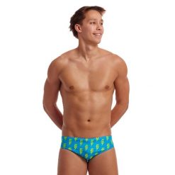 Kąpielówki męskie slipy na basen treningowe Funky Trunks Bolted. Niebieskie kąpielówki Funky Trunks, m, bez wzorów. Za 139.00 zł.