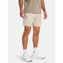 Spodenki Męskie Under Armour Sportowe Dresowe UA Icon Fleece Short. Brązowe krótkie spodenki sportowe Under Armour, m, bez wzorów, z dresówki. Za 199.99 zł.