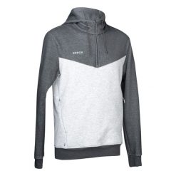 Bluza do hokeja na trawie męska Korok FH500. Szare bluzy z kapturem KOROK, l, bez wzorów, z bawełny, z kapturem. Za 179.99 zł.