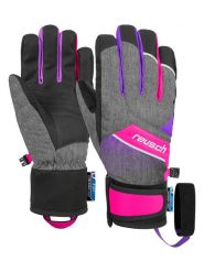 Reusch Rękawiczki narciarskie "Ferdi R-TEX® XT" w kolorze szarym rozmiar: 5. Szare rękawiczki Reusch, bez wzorów, ze skóry. Za 119.40 zł.