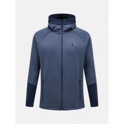 Bluza Peak Performance męska Rider Zip Jacket. Niebieskie bluzy Peak Performance, na zimę, l, bez wzorów, bez kaptura. W wyprzedaży za 599.00 zł.