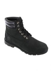 Trapery męskie, 6 IN WR Basic Boot. Czarne trapery Timberland, z materiału, bez zapięcia. Za 649.99 zł.