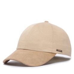 Czapka z daszkiem BOSS. Brązowe czapki z daszkiem Boss, bez wzorów. Za 299.99 zł.