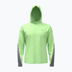 Kurtka do biegania męska Under Armour Velociti Storm Hooded. Zielone kurtki do biegania Under Armour, m, bez wzorów, bez kaptura, do biegania. Za 339.99 zł.