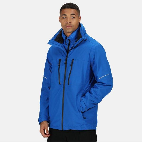 Kurtka Męska. Czarne kurtki Regatta, m, bez wzorów, z materiału, z kapturem. Za 458.99 zł.