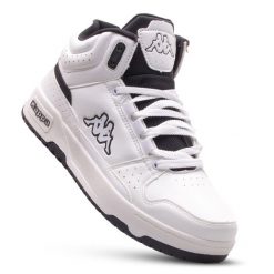 Buty sportowe męskie KAPPA JONSCHA sneakersy. Białe buty sportowe casual Kappa, bez wzorów, z gumy, za kostkę, bez zapięcia. Za 229.99 zł.