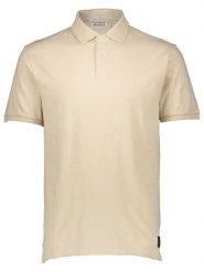 Scotch & Soda Koszulka polo w kolorze beżowym rozmiar: S. Brązowe koszulki polo sportowe Scotch & Soda, s, bez wzorów, z bawełny, bez kołnierzyka, bez ramiączek. Za 74.63 zł.
