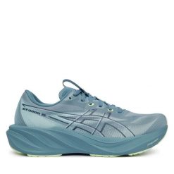 Buty do biegania Asics. Zielone buty do biegania ASICS, bez wzorów, bez zapięcia, do biegania. Za 659.99 zł.