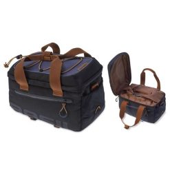 Torba na bagaż „Miles” - czarna/brązowa. Czarne torby na ramię BASIL, bez wzorów, z materiału, na ramię, bez dodatków. Za 299.95 zł.