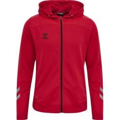 Bluza z kapturem Hummel lead Zip Poly. Czerwone bluzy z kapturem Hummel, m, bez wzorów, z dresówki, z kapturem. Za 254.70 zł.