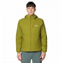 Kurtka turystyczna Mountain Hardwear Kor Stasis™. Zielone kurtki MOUNTAIN HARDWEAR, l, bez wzorów, z materiału, bez kaptura. Za 888.95 zł.