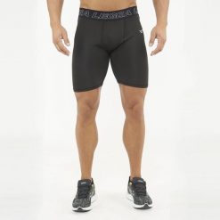 Spodenki termiczne treningowe IRONBOY SHORT. Czarne krótkie spodenki sportowe Legea, m, bez wzorów. W wyprzedaży za 76.50 zł.