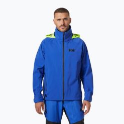 Kurtka żeglarska męska Helly Hansen HP Foil Shell 2.0. Niebieskie kurtki Helly Hansen, m, bez wzorów, bez kaptura. Za 1,329.00 zł.