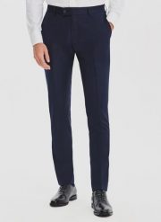 PAKO LORENTE - Spodnie garniturowe w subtelną kratę. Garnitury Pako Lorente, do pracy, bez wzorów, z poliesteru. Za 799.99 zł.