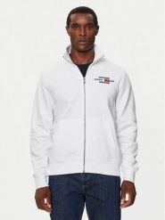 Tommy Hilfiger Bluza MW0MW35539 Biały Regular Fit. Białe bluzy Tommy Hilfiger, m, bez wzorów, z bawełny, bez kaptura. Za 649.99 zł.
