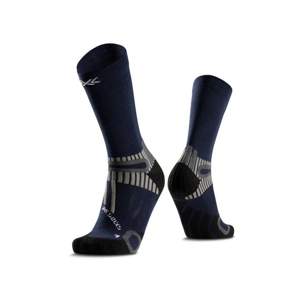 Skarpetki X-Socks Perform Merino Crew. Niebieskie skarpety X-Socks, bez wzorów, z wełny. Za 172.50 zł.