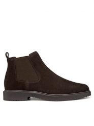 Geox Sztyblety U Massimiano U46H9B 00022 C6006 Brązowy. Brązowe botki sznurowane Geox, bez wzorów, ze skóry, bez obcasa, bez zapięcia. Za 399.99 zł.