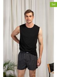 Seidensticker Podkoszulki (2 szt.) w kolorze czarnym rozmiar: XXL. Czarne podkoszulki Seidensticker, xxl, bez wzorów, bez ramiączek. Za 73.99 zł.