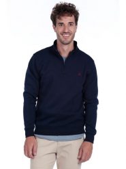 The Time of Bocha Bluza w kolorze granatowym rozmiar: XXL. Niebieskie bluzy The Time of Bocha, xxl, bez wzorów, z bawełny, bez kaptura. Za 108.74 zł.