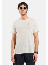 Odlo Koszulka "Zeroweight Engineered Chill-Tec" w kolorze beżowym do biegania rozmiar: XL. Brązowe t-shirty sportowe ODLO, bez wzorów, bez ramiączek, do biegania. Za 197.45 zł.