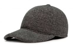 Ciepła Czapka z Daszkiem i Nausznikami - Pako Jeans - Popiel i Grafit Melanż. Szare czapki z daszkiem Pako Jeans, na zimę, bez wzorów, z jeansu. Za 49.00 zł.