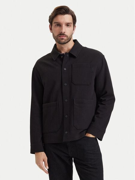 Tommy Hilfiger Kurtka przejściowa MW0MW44945 Czarny Regular Fit. Czarne kurtki Tommy Hilfiger, m, bez wzorów, z bawełny, bez kaptura. Za 949.99 zł.
