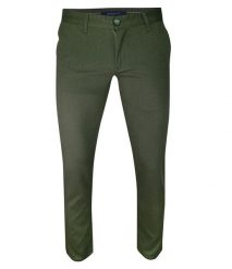 Spodnie Casualowe Zielone Męskie, Zwężane, Bawełniane, Chinosy, Wzór Geometryczny -Ravanelli. Zielone eleganckie spodnie Ravanelli, m, z bawełny. Za 149.00 zł.