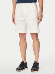 Aeronautica Militare Szorty materiałowe 261BE0278UCT04292 Biały Regular Fit. Białe szorty Aeronautica Militare, m, bez wzorów, z bawełny. Za 539.99 zł.