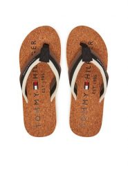 Tommy Hilfiger Japonki FM0FM05647 Czarny. Czarne japonki Tommy Hilfiger, bez wzorów, z materiału. Za 199.99 zł.
