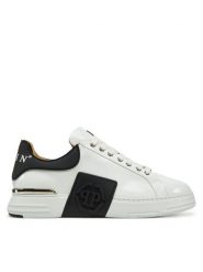 PHILIPP PLEIN Sneakersy SAES USC0667 PLE010 Biały. Białe buty sportowe casual Philipp Plein, bez wzorów, ze skóry, bez zapięcia. Za 1,859.00 zł.