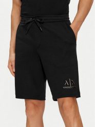Armani Exchange Szorty sportowe 3DZSSA Z9N1Z 1200 Czarny Regular Fit. Czarne krótkie spodenki sportowe Armani Exchange, m, bez wzorów, z syntetyku. Za 469.99 zł.