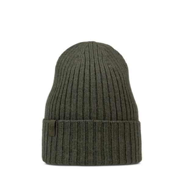 Czapka zimowa z wełny merino Norval. Brązowe czapki zimowe Buff, bez wzorów, z wełny. Za 189.99 zł.