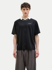 Jack&Jones Polo Lido 12276758 Czarny Loose Fit. Czarne koszulki polo Jack&Jones, m, bez wzorów, z syntetyku, bez kołnierzyka, bez ramiączek. Za 99.99 zł.
