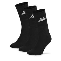 Skarpety Kappa. Czarne skarpety Kappa, bez wzorów. Za 34.99 zł.