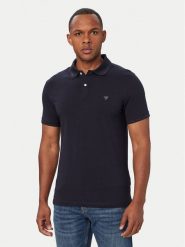 Guess Polo M6YP66 K4394 Granatowy Extra Slim Fit. Niebieskie koszulki polo Guess, m, z aplikacjami, z bawełny, bez kołnierzyka, bez ramiączek. Za 264.99 zł.