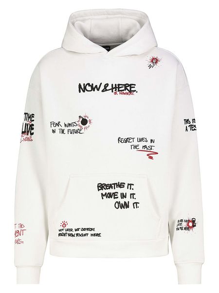 Sublevel Bluza w kolorze białym rozmiar: L. Białe bluzy Sublevel, l, bez wzorów, z kapturem. Za 152.62 zł.