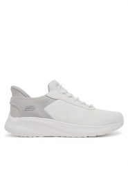 Skechers Sneakersy Bobs Squad Chaos-Tough Walk 118303/OFWT Biały. Białe buty sportowe casual Skechers, bez wzorów, z materiału, bez zapięcia. Za 259.99 zł.