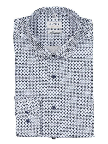 OLYMP Koszula ''24/7 - Level 5'' - Body fit - w kolorze niebieskim rozmiar: 39. Niebieskie koszule Olymp, bez wzorów, z bawełny, bez kołnierzyka, bez ramiączek. Za 104.64 zł.