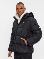 Tommy Jeans Kurtka zimowa DM0DM18487 Czarny Regular Fit. Czarne kurtki Tommy Jeans, na zimę, m, bez wzorów, z jeansu, bez kaptura. Za 489.99 zł.