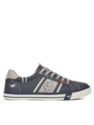 Mustang Sneakersy 4072-317 Granatowy. Niebieskie buty sportowe casual Mustang, bez wzorów, ze skóry, bez zapięcia. Za 207.99 zł.
